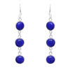Gehna Jaipur Dumortierite Color Stone Earrings In German Silver  For Girls & Women GE01-1310