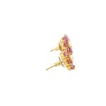 Gehna Jaipur Pearl And Tourmaline Stone Studded Earrings  For Girls & Women FE-1310 - Image 3