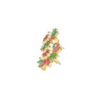 Gehna Jaipur Pearl, Tourmaline, Emerald Stone Studded Earrings  For Girls & Women FE-1311 - Image 5