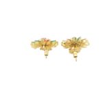Gehna Jaipur Pearl, Tourmaline, Emerald Stone Studded Earrings  For Girls & Women FE-1311 - Image 4