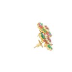 Gehna Jaipur Pearl, Tourmaline, Emerald Stone Studded Earrings  For Girls & Women FE-1311 - Image 3