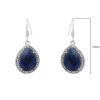Gehna Jaipur Blue Sapphire Color Stone Earrings In German Silver  For Girls & Women GE01-1311 - Image 3