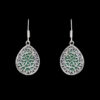 Gehna Jaipur Green Jade Color Stone Earrings In German Silver  For Girls & Women GE01-1312 - Image 5