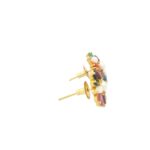 Gehna Jaipur Pearl And Multicolor Stone Studded Earrings  For Girls & Women FE-1313 - Image 3