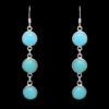 Gehna Jaipur Blue Chalcedony Color Stone Earrings In German Silver  For Girls & Women GE01-1314 - Image 3