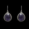 Gehna Jaipur Amethyst Color Stone Earrings In German Silver  For Girls & Women GE01-1316 - Image 4