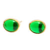 Gehna Jaipur Natural Green Emerald Stone Studded Earrings  For Girls & Women FE-1318