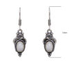 Gehna Jaipur Natural White Moonstone Earrings In German Silver  For Girls & Women GE01-1321