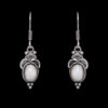 Gehna Jaipur Natural White Moonstone Earrings In German Silver  For Girls & Women GE01-1321 - Image 3