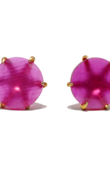 Gehna Jaipur Pink Tourmaline Stone Studded Earrings  For Girls & Women FE-1323