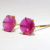 Gehna Jaipur Pink Tourmaline Stone Studded Earrings  For Girls & Women FE-1323 - Image 3