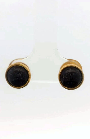 Gehna Jaipur Black Spinel Stone Studded Earrings  For Girls & Women FE-1325