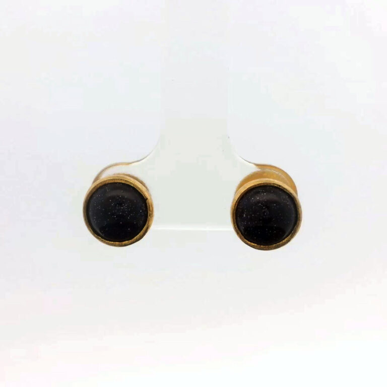 Gehna Jaipur Black Spinel Stone Studded Earrings  For Girls & Women FE-1325