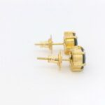 Gehna Jaipur Elegant Blue Sapphire Color Stone Studded Earrings For Girls & Women FE-1332 - Image 5