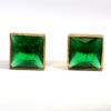 Gehna Jaipur Natural Green Emerald Stone Studded Earrings  For Girls & Women FE-1334