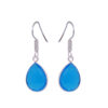 Gehna Jaipur Natural Chalcedony Color Stone Earrings In German Silver  For Girls & Women GE01-1334