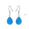 Gehna Jaipur Natural Chalcedony Color Stone Earrings In German Silver  For Girls & Women GE01-1334 - Image 3
