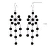 Gehna Jaipur Black Spinel Color Stone Earrings In German Silver  For Girls & Women GE01-1337 - Image 3