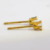 Gehna Jaipur 3Mm Cubic Zirconia Studded In Gold Plated Earrings For Girls & Women FE-1337 - Image 4