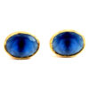 Gehna Jaipur Elegant Blue Sapphire Oval Shape Shape Earrings  For Girls & Women FE-1345