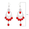 Gehna Jaipur Natural Jasper Color Stone Earrings In German Silver For Girls & Women GE01-1345 - Image 3
