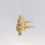 Gehna Jaipur Emerald & Tourmaline Stone Studded Earrings  For Girls & Women FE-1349 - Image 5
