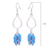 Gehna Jaipur Blue Turquoise Color Stone Earrings In German Silver  For Girls & Women GE01-1351 - Image 3