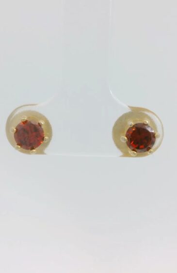 Gehna Jaipur Red Color Ruby Stone Studded In Gold Plated Earrings  For Girls & Women FE-1358