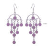 Gehna Jaipur Rose Quartz Color Stone Earrings In German Silver  For Girls & Women GE01-1358 - Image 3