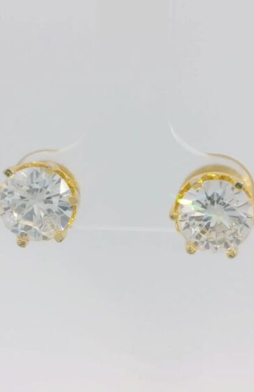 Gehna Jaipur Cubic Zirconia Round Shape Earrings  For Girls & Women FE-1362