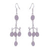 Gehna Jaipur Natural Rose Quartz Color Stone Earrings In German Silver  For Girls & Women GE01-1362