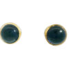 Gehna Jaipur Blue Sapphire Stone Studded Round Shape Earrings  For Girls & Women FE-1365
