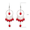 Gehna Jaipur Natural Jasper Color Stone Earrings In German Silver  For Girls & Women GE01-1369 - Image 3