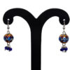 Gehna Jaipur Blue Quartz Stone Earrings In German Silver  For Girls & Women GE01-1371 - Image 5