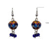 Gehna Jaipur Blue Quartz Stone Earrings In German Silver  For Girls & Women GE01-1371 - Image 3