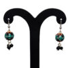 Gehna Jaipur Black Onyx Stone Earrings In German Silver  For Girls & Women GE01-1372 - Image 4
