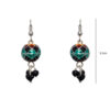 Gehna Jaipur Black Onyx Stone Earrings In German Silver  For Girls & Women GE01-1372 - Image 3