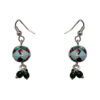 Gehna Jaipur Black Onyx Earrings With Enamel Work Earrings For Girls & Women GE01-1373 - Image 4
