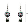 Gehna Jaipur Black Onyx Earrings With Enamel Work Earrings For Girls & Women GE01-1373 - Image 3