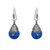 Gehna Jaipur Blue Quartz Color Stone Earrings In German Silver  For Girls & Women GE01-1375