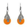 Gehna Jaipur Stylish Yellow Quartz Color Stone Studded Earrings  For Girls & Women GE01-1377
