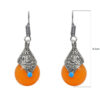 Gehna Jaipur Stylish Yellow Quartz Color Stone Studded Earrings  For Girls & Women GE01-1377 - Image 3