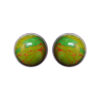 Gehna Jaipur Green Turquoise Color Stone Stud Earrings In German Silver  For Girls & Women GE01-1385 - Image 4