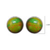 Gehna Jaipur Green Turquoise Color Stone Stud Earrings In German Silver  For Girls & Women GE01-1385 - Image 3