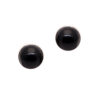 Gehna Jaipur Black Spinel Color Stone Stud Earrings In German Silver  For Girls & Women GE01-1386
