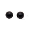 Gehna Jaipur Black Spinel Color Stone Stud Earrings In German Silver  For Girls & Women GE01-1386 - Image 3
