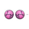 Gehna Jaipur Pink Turquoise Color Stone Stud Earrings In German Silver  For Girls & Women GE01-1387 - Image 3