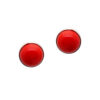 Gehna Jaipur Red Jasper Color Stone Stud Earrings In German Silver  For Girls & Women GE01-1389