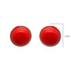 Gehna Jaipur Red Jasper Color Stone Stud Earrings In German Silver  For Girls & Women GE01-1389 - Image 3