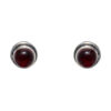Gehna Jaipur Red Garnet Color Stone Stud Earrings In German Silver  For Girls & Women GE01-1417